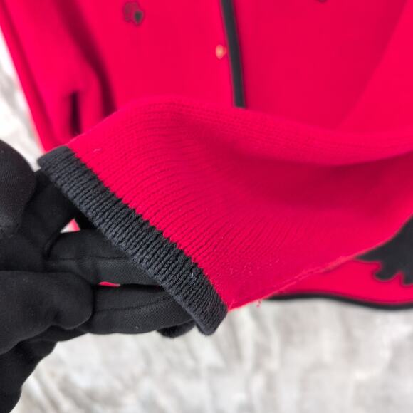 Vintage Crystal Kobe Scottie Dog Whimsical Button Up Knit Cardigan Women's Large - Picture 4 of 9